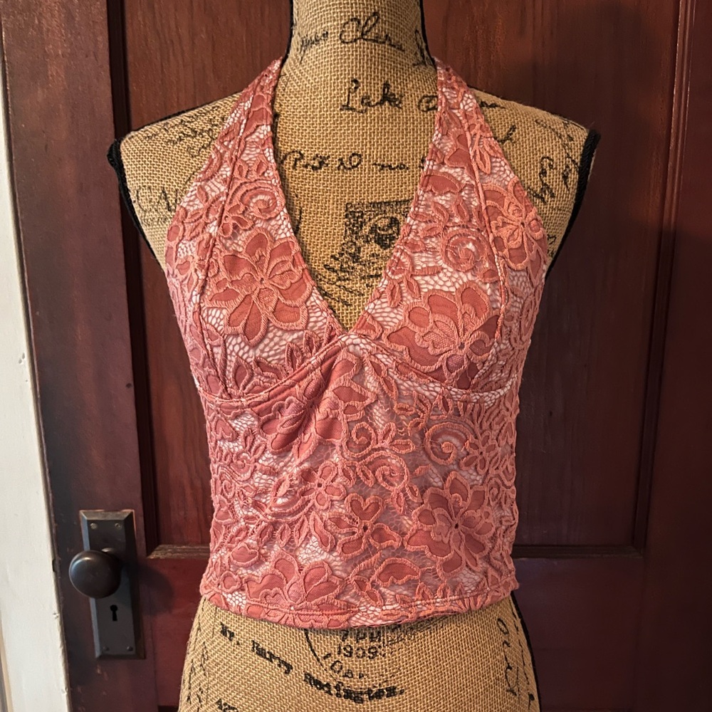 Kimchi Blue Dusty Rose Lace Bralette